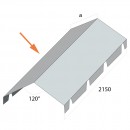 Faitière double crantée - Grise