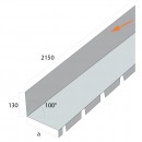 Faitage contre mur - Grise